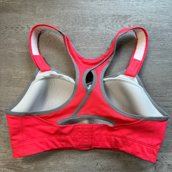 Brooks Juno Sports Bra Pink 32D Running Walking - Picture 2 of 3